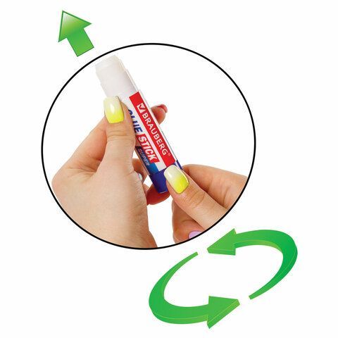 Клей-карандаш BRAUBERG 4 шт. SUPER, 15 г, ЮЖНАЯ КОРЕЯ, 229541