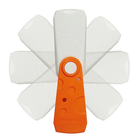 Ластик BRAUBERG 24 шт. &quot;FRUITY&quot;, 57х24х15 мм, белый, пластиковый футляр ассорти, 229561