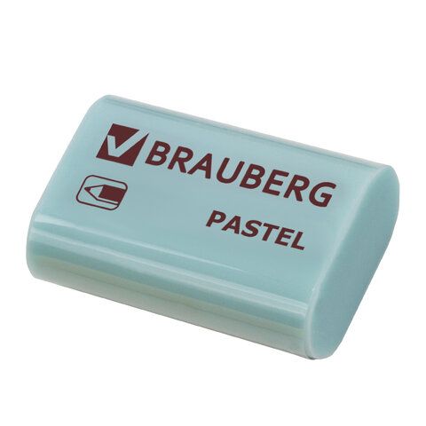 Ластик BRAUBERG 36 шт. &quot;Pastel&quot;, 37х24х11мм, ассорти пастельных цветов, экологичный ПВХ, 229582