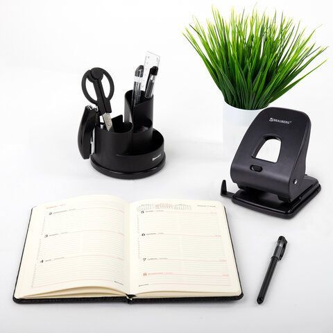 Дырокол BRAUBERG &quot;SX-40&quot;, до 40 листов, черный, 229695