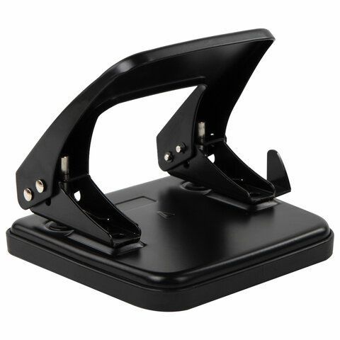 Дырокол металлический BRAUBERG &quot;Classic&quot;, до 25 листов, черный, 229697
