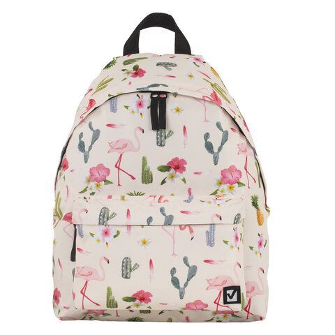 Рюкзак BRAUBERG СИТИ-ФОРМАТ универсальный, &quot;Tropics&quot;, разноцветный, 41х32х14 см, 229882