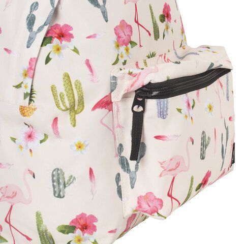 Рюкзак BRAUBERG СИТИ-ФОРМАТ универсальный, &quot;Tropics&quot;, разноцветный, 41х32х14 см, 229882