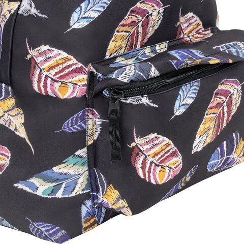 Рюкзак BRAUBERG СИТИ-ФОРМАТ универсальный, &quot;Plumage&quot;, разноцветный, 41х32х14 см, 229883