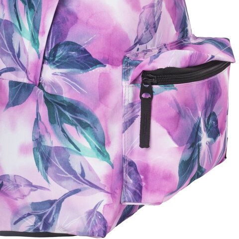 Рюкзак BRAUBERG СИТИ-ФОРМАТ универсальный, &quot;Flowers&quot;, разноцветный, 41х32х14 см, 229884