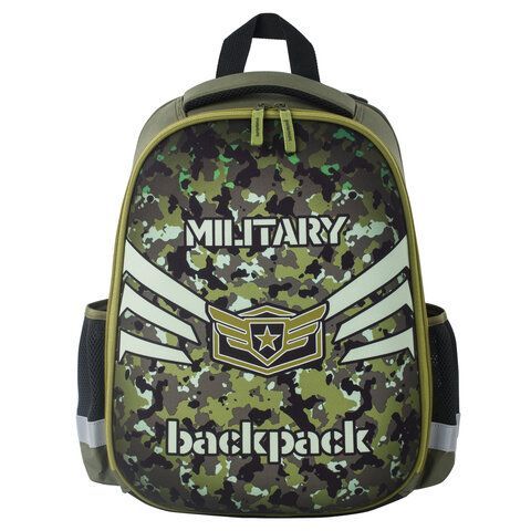 Ранец ПИФАГОР EVA BASIC, 1 отделение, &quot;Military&quot;, 39х30х16 см, 229939