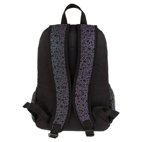 Рюкзак BRAUBERG BRIGHT, универсальный, СВЕТЯЩИЙСЯ РИСУНОК, &quot;Spiderweb&quot;, 42х31х15 см, 229941