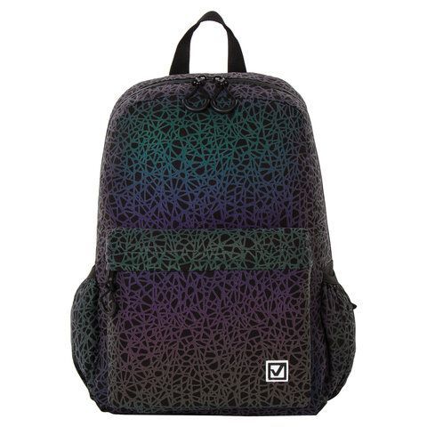 Рюкзак BRAUBERG BRIGHT, универсальный, СВЕТЯЩИЙСЯ РИСУНОК, &quot;Spiderweb&quot;, 42х31х15 см, 229941