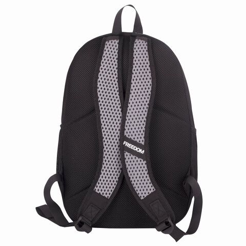 Рюкзак BRAUBERG FASHION CITY, универсальный, 2 отделения, &quot;Eagle&quot;, черный, 46х31х15 см, 229967