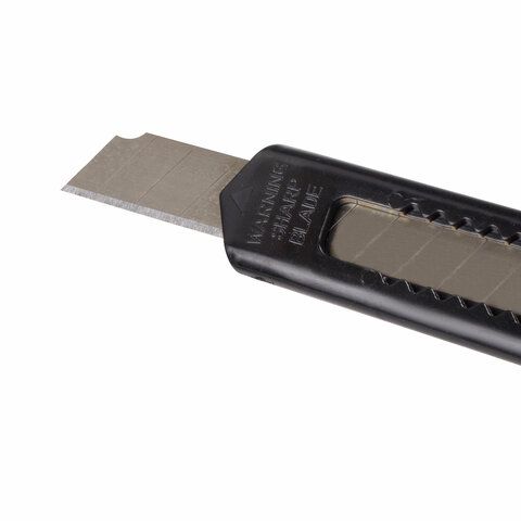 Нож канцелярский 9 мм STAFF &quot;Basic&quot;, фиксатор, цвет корпуса ассорти, упаковка с европодвесом, 230484