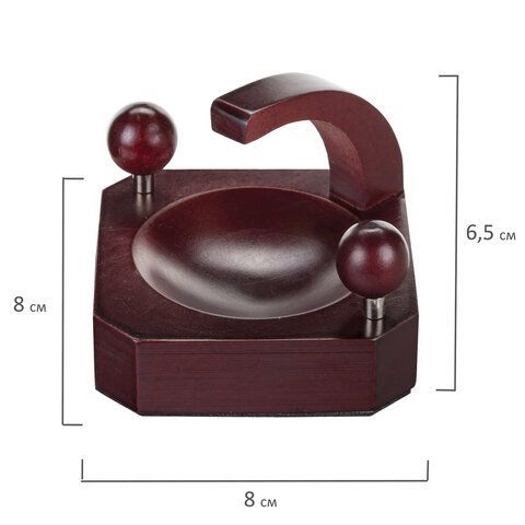 Набор настольный GALANT &quot;Wood&amp;Metal&quot;, 5 предметов, красное дерево и никелированный металл, 230873