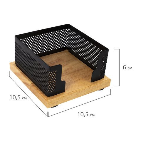 Набор настольный GALANT &quot;Wood&amp;Metal&quot;, 8 предметов, светлое дерево и черный металл, 230877