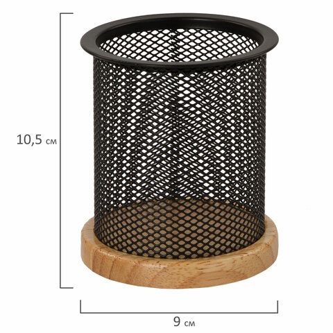Набор настольный GALANT &quot;Wood&amp;Metal&quot;, 8 предметов, светлое дерево и черный металл, 230878