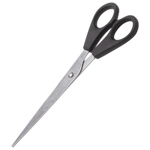Ножницы STAFF 3 шт. Basic 165 мм, чёрные, ПВХ чехол с европодвесом, 235459