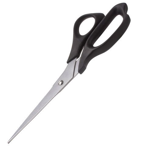 Ножницы STAFF 2 шт. Basic 210 мм, чёрные, ПВХ чехол с европодвесом, 235460