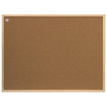 Доска пробковая для объявлений 80x60 см, деревянная рамка, 2х3 ECO, (Польша), TC86/C