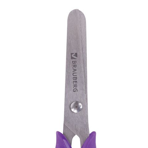 Ножницы BRAUBERG 2 шт. &quot;FRUITY&quot;, 130 мм, ассорти, эргономичные ручки, закругленные лезвия, 236980