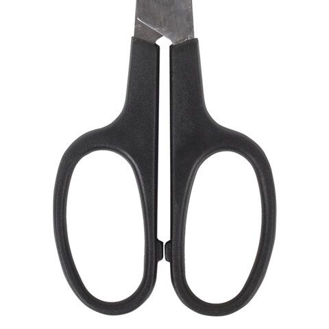 Ножницы BRAUBERG &quot;Standard&quot; 180 мм, черные, классической формы, 2-х сторонняя заточка, 237096