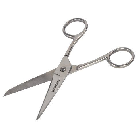 Ножницы цельнометаллические BRAUBERG &quot;Professional&quot;, 150 мм, классической формы, 237101