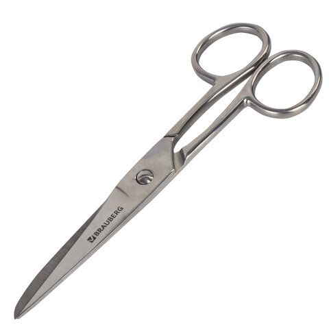 Ножницы цельнометаллические BRAUBERG &quot;Professional&quot;, 150 мм, классической формы, 237101