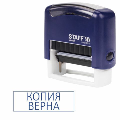 Штамп стандартный STAFF &quot;КОПИЯ ВЕРНА&quot;, оттиск 38х14 мм, &quot;Printer 9011T&quot;, 237420