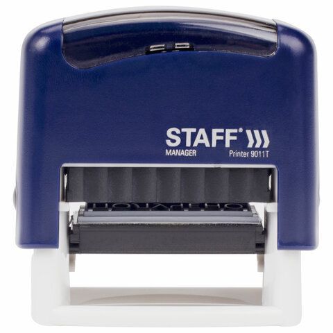 Штамп стандартный STAFF &quot;ПОЛУЧЕНО&quot;, оттиск 38х14 мм, &quot;Printer 9011T&quot;, 237422
