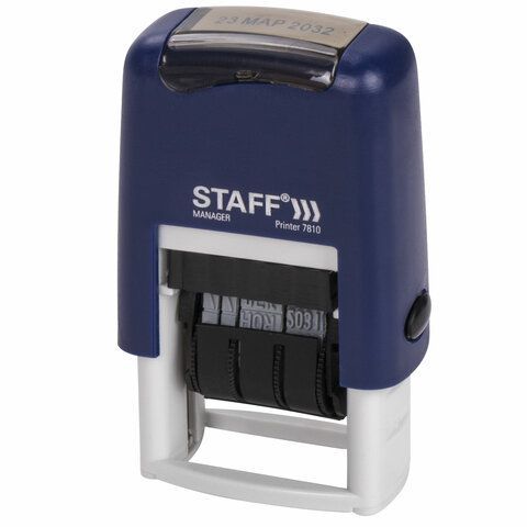 Датер-мини STAFF, месяц буквами, оттиск 22х4 мм, &quot;Printer 7810&quot;, 237432