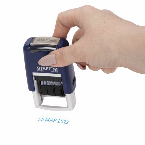 Датер-мини STAFF, месяц буквами, оттиск 22х4 мм, &quot;Printer 7810&quot;, 237432