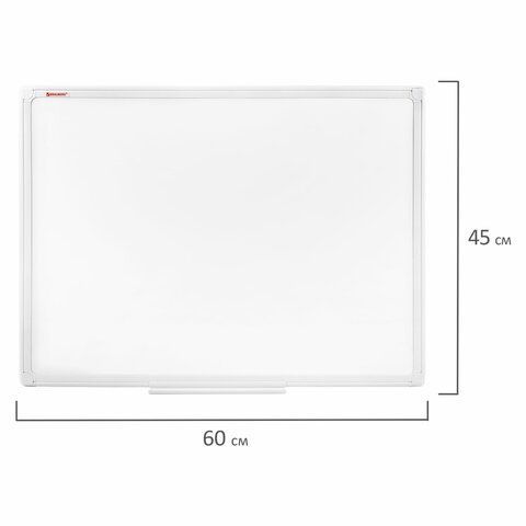 Доска магнитно-маркерная 45х60 см, ПВХ-рамка, BRAUBERG &quot;Standard&quot;, 237560