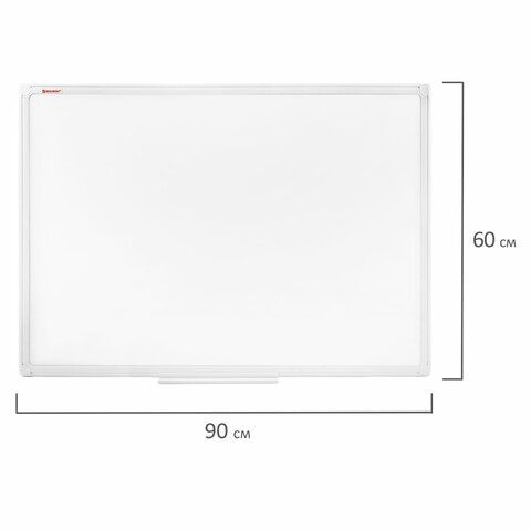 Доска магнитно-маркерная 60х90 см, ПВХ-рамка, BRAUBERG &quot;Standard&quot;, 237561