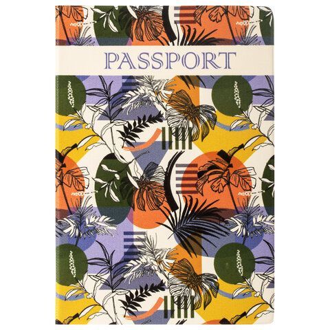 Обложка для паспорта &quot;Тропики&quot;, ПВХ, фотопечать ассорти, STAFF, 237592