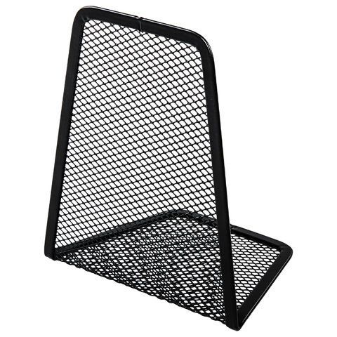 Держатель (ограничитель) подставка для книг BRAUBERG &quot;Germanium Mesh&quot;, КОМПЛЕКТ 2 штуки, металл, 237977