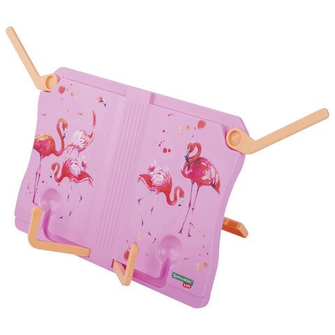 Подставка для книг и учебников BRAUBERG KIDS &quot;Flamingo&quot;, регулируемый наклон, ABS-пластик, 238061