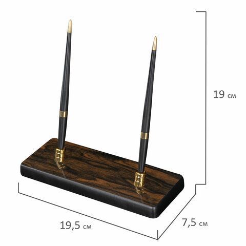 Набор настольный GALANT &quot;Blackwood&quot; из дерева, 8 предметов, цвет &quot;чёрное дерево&quot;, 238165