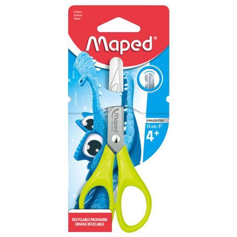 Ножницы MAPED 3 шт. &quot;Essentials&quot;, 130 мм, закругленные лезвия, ассорти, 464210
