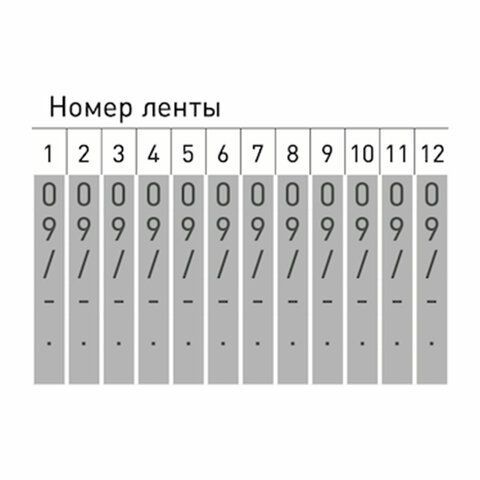 Нумератор ручной ленточный, 12 разрядов, оттиск 62 х5 мм, TRODAT 15512, 54905