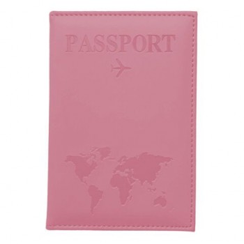 Обложка для паспорта "Passport map", экокожа soft touch, розовая, STAFF, 238759