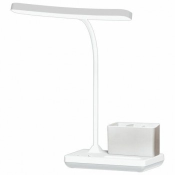 Настольная лампа светильник беспроводная SONNEN PT-301, органайзер, USB, LED, 4 Вт, 3 режима, 238778