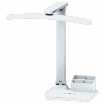 Настольная лампа светильник беспроводная SONNEN PT-401, органайзер, USB, LED, 5 Вт, 3 режима, 238779