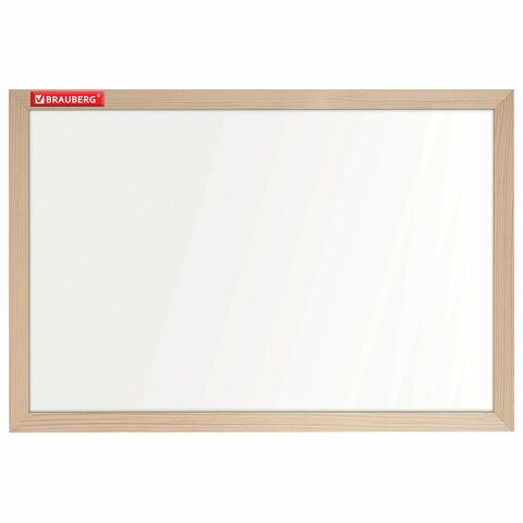 Доска магнитно-маркерная 30х45 см, деревянная рамка, BRAUBERG Standard, 238793