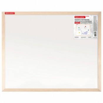 Доска магнитно-маркерная 45х60 см, деревянная рамка, BRAUBERG Standard, 238794