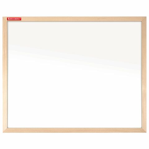 Доска магнитно-маркерная 50х70 см, деревянная рамка, BRAUBERG Standard, 238795
