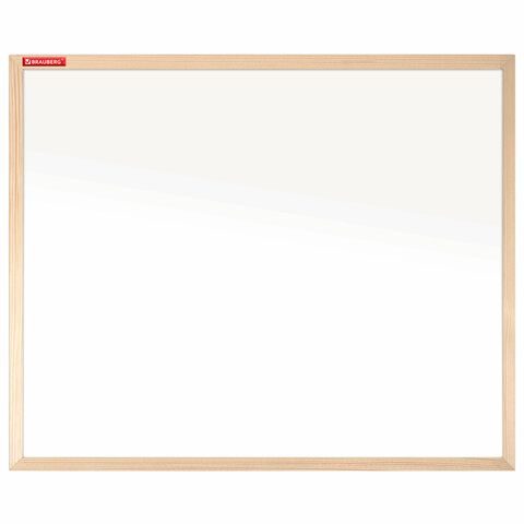 Доска магнитно-маркерная 60х90 см, деревянная рамка, BRAUBERG Standard, 238796
