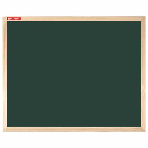 Доска для мела магнитная 45х60 см, зеленая, деревянная рамка, BRAUBERG Standard, 238798