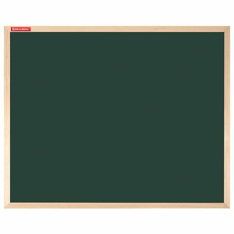 Доска для мела магнитная 50х70 см, зеленая, деревянная рамка, BRAUBERG Standard, 238799