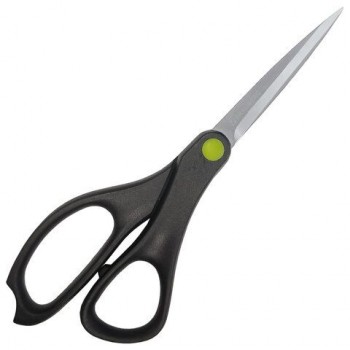 Ножницы BRAUBERG 12 шт. "NUMBER ONE", 210 мм, черные, 3-х сторонняя заточка, эргономичные ручки, 238850