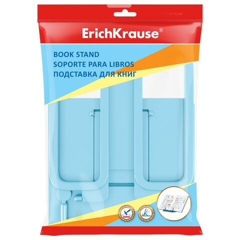 Подставка для книг и учебников ERICH KRAUSE Base Pastel, пластиковая, голубая, 58033