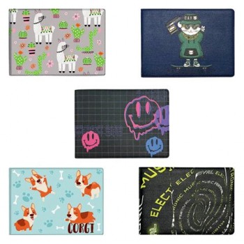 Обложка для удостоверения, пропуска, студенческого билета АССОРТИ, 77*214 мм, принт, кожзам, ДПС 10 шт., 6000