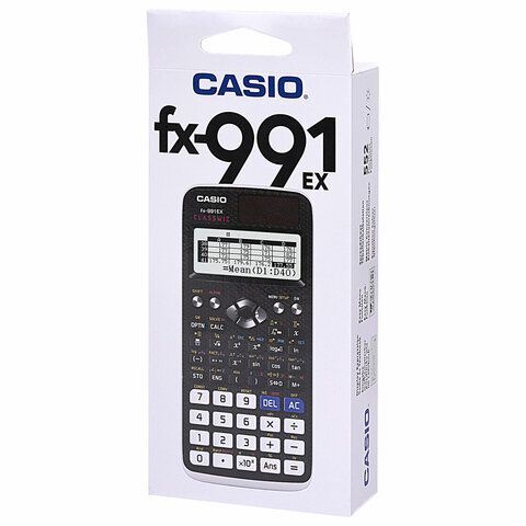 Калькулятор инженерный CASIO FX-991EX-S-ET-V (166х77 мм), 552 функции, двойное питание, сертифицирован для ЕГЭ, FX-991EX-S-EH-V