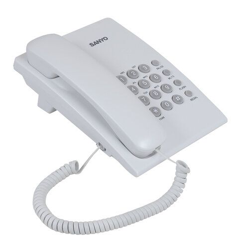 Телефон проводной SANYO RA-S204W, тональный/импульсный режим, повтор, белый